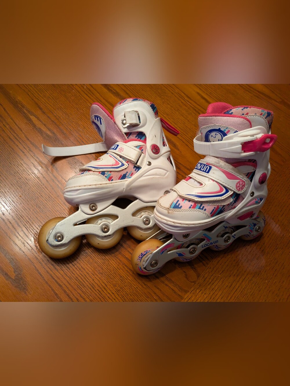 Locavun Adjustable Inline Skates for Girls – Size 8C–11C